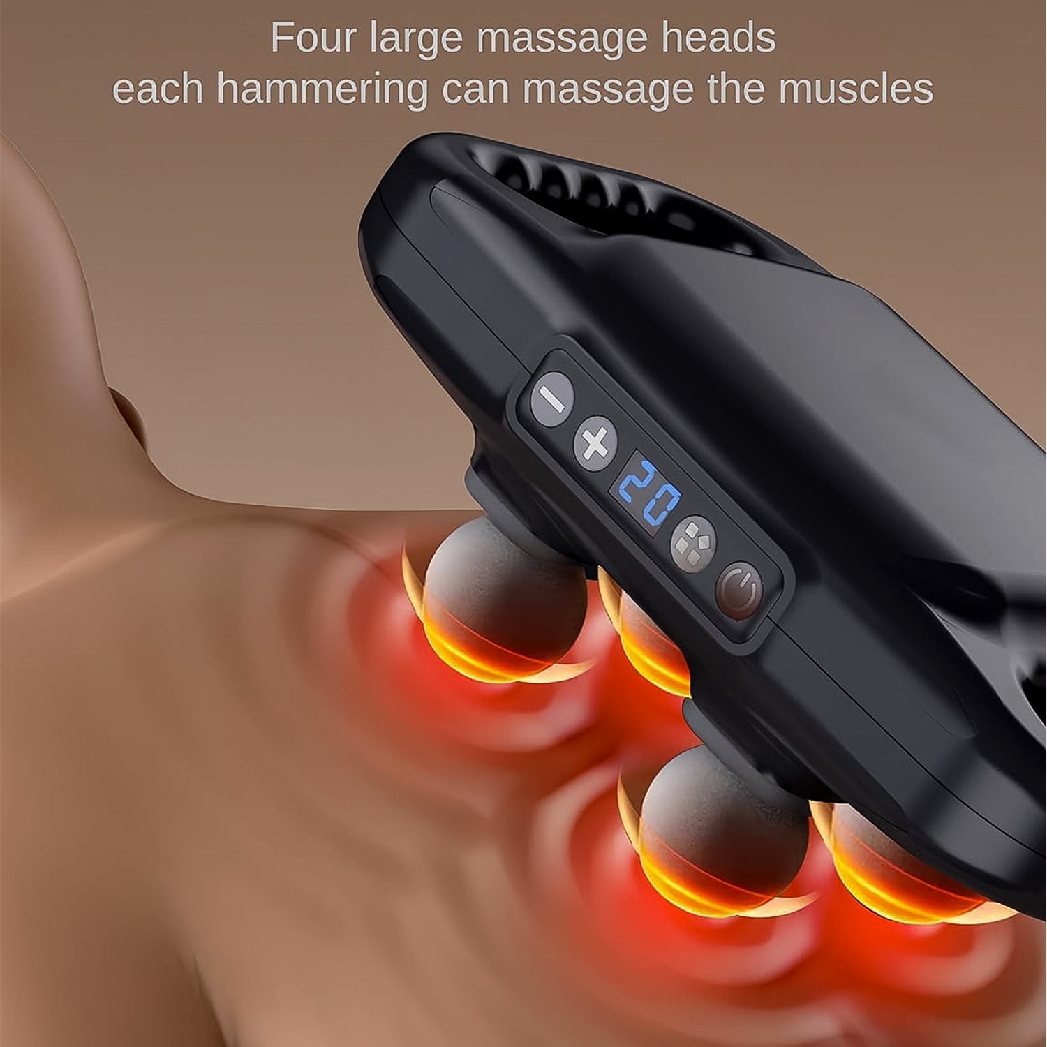 Handheld Full Body Massager 4-Head Massage Gun (1 Pc / Mix Color) Handheld Full Body Massager 4-Head Massage Gun (1 Pc / Mix Color)